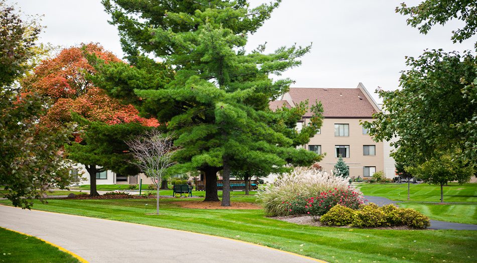 View from path of Independent Living Apartments